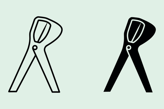 A minimalist featuring two stylized nutcracker one in an outline style and one in a solid black silhouette, set against a soft, light green background