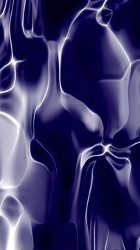 Vertical deep blue 3D liquid flow for high-tech backgrounds and futuristic creative projects