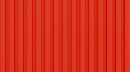 Obraz premium Red wall siding texture. Vertical metal panel pattern texture. Shipping container background. Corrugated metal. Realistic vector illustration