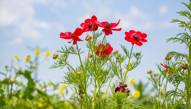 Adonis flammea is a self-growing flower on arid slopes and meadows in spring. It is known that he grew up in Diyarbakir, Sanliurfa and Mardin