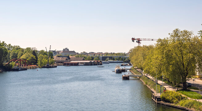 Bassin de la Citadelle Waterfront in Strasbourg, France