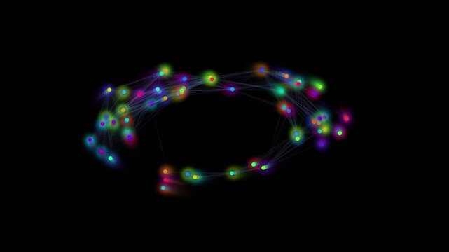Colorful visualization of qubit motion inside a quantum computer, showing entanglement, error correction, interference, and quantum processing in a futuristic schematic style.