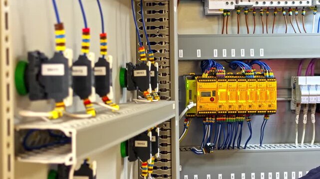 Programmable Logic Controller modular industrial control panel electrical