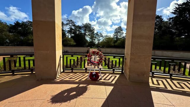 Normandy American Cemetery memorial area France second world war final resting place