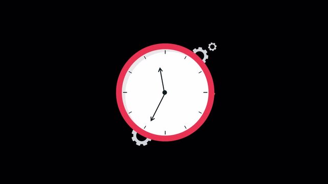 Time Utilization Concept Animation Video - Transparent