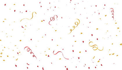 Colorful festive falling confetti and ribbon background for birthday celebration party and creative holiday greeting card design templates © Rashida