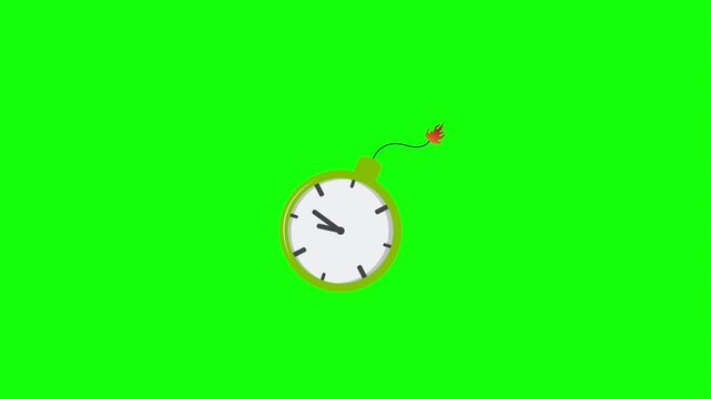 Time Bomb Clock. Deadline and Stress video loop Concept