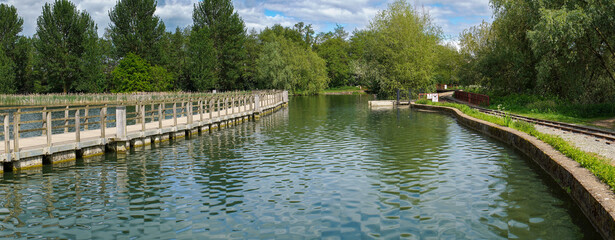 Naklejka premium A panoramic view of Wicksteed park Kettering Northamptonshire