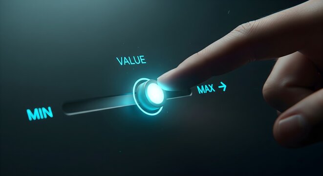 The concept of business value added Businessman touching virtual
