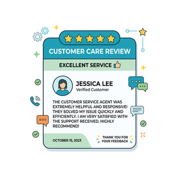 Customer Care Review Jessica Lee With Star