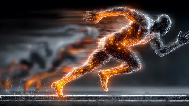 Dynamic Sprinter Kinetic Energy Analysis Biomechanics Supporting Details on Muscle Performance Sports Industry