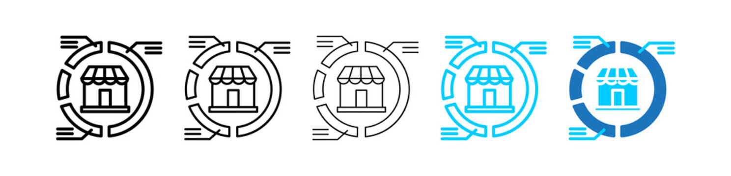Market Segment defferent icon