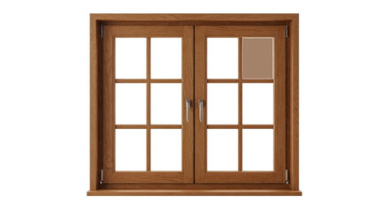 Obraz premium Minimal black silhouette icon, simple flat vector, bold black shape, no, no shading wooden window frame with glass panes on a, flat icon style