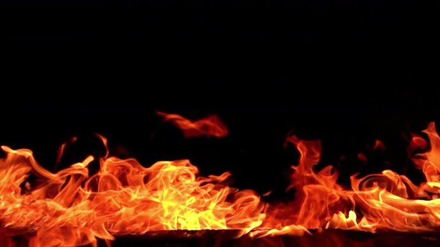 Fire Pit Super Slow Motion 1000fps