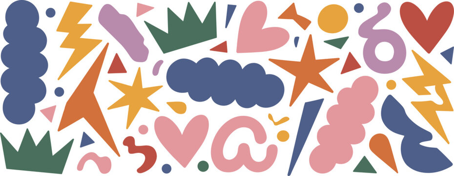 Abstract Colorful Shapes Pattern 