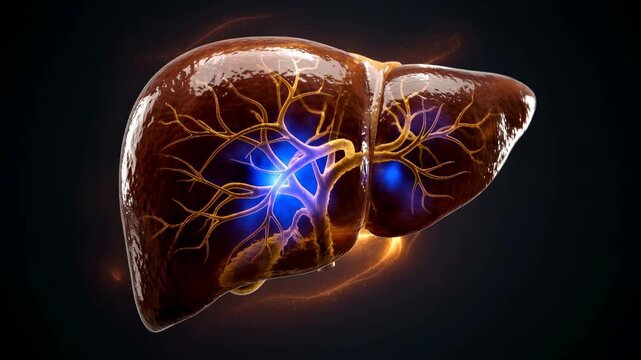 Human Liver Anatomy Animation