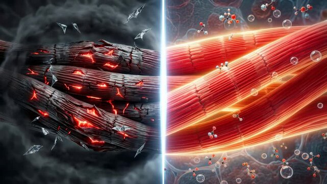 Muscle Fiber Microscopic View