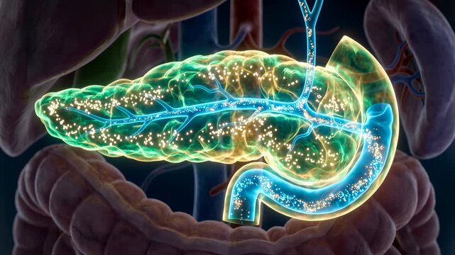 Pancreas Anatomy Animation