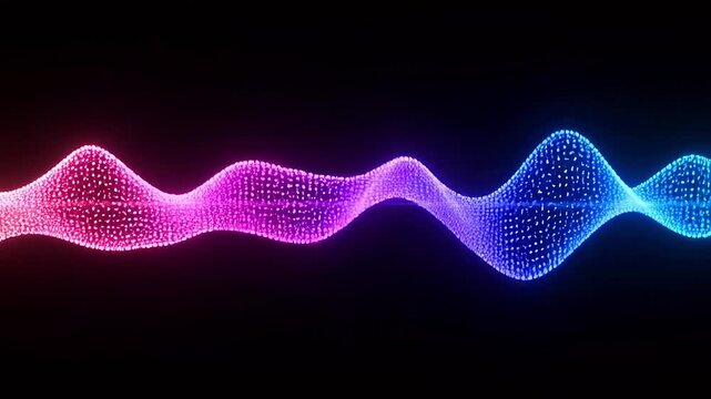Pink and blue gradient waveform