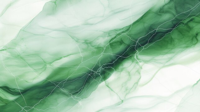 Abstract emerald green marble background with white fluid texture. Luxury liquid ink flow design for elegant backdrop, modern wallpaper, and creative art surface.