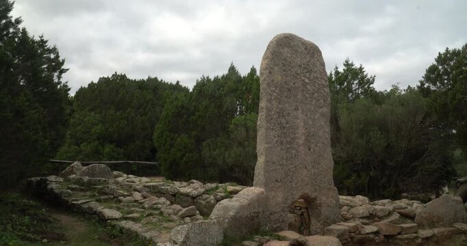 The giant tomb of Li Mizzani (Tomba dei Giganti Li Mizzani) near Palau in Sardinia, Italy.