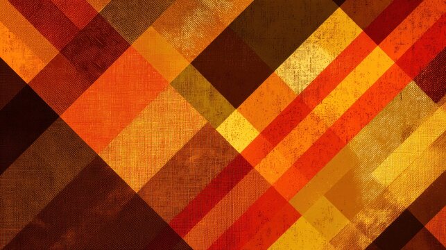 A bold and festive autumn abstract background with layered geometric shapes in rich orange tones, reflecting the colors of Halloween and Thanksgiving.