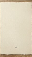 Fototapeta premium Blank Off-White Textured Paper with Circular Mark at Bottom