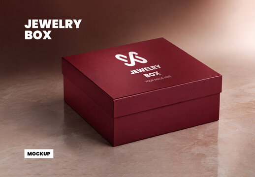 Jewelry Box Mockup