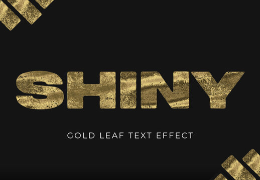 Gold Leaf Text Effect