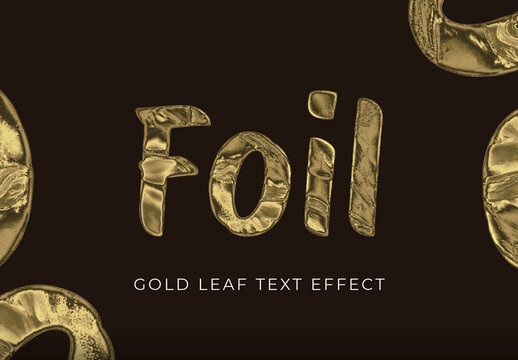 Gold Leaf Text Effect