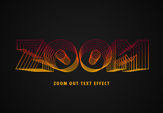 Zoom Out Text Effect