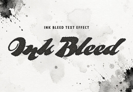 Ink Bleed Text Effect