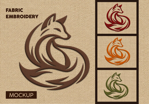 Fabric Embroidery Mockup