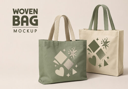 Woven Bag Mockup