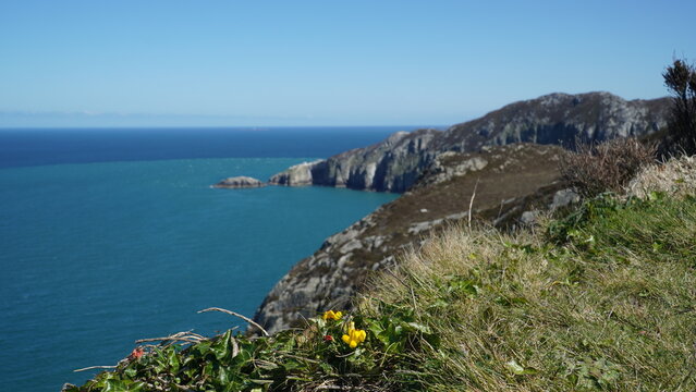 Wales, Holy Island - Stunning panoramic view of North Stack