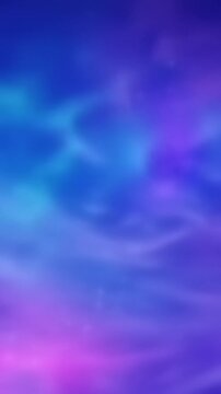 Blue soft vertical cosmic haze with diffused glow and deep space atmosphere for calm and meditative sci-fi portrait format motion backgrounds