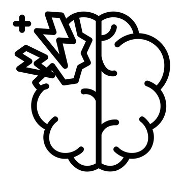 paralyzed Line Icon