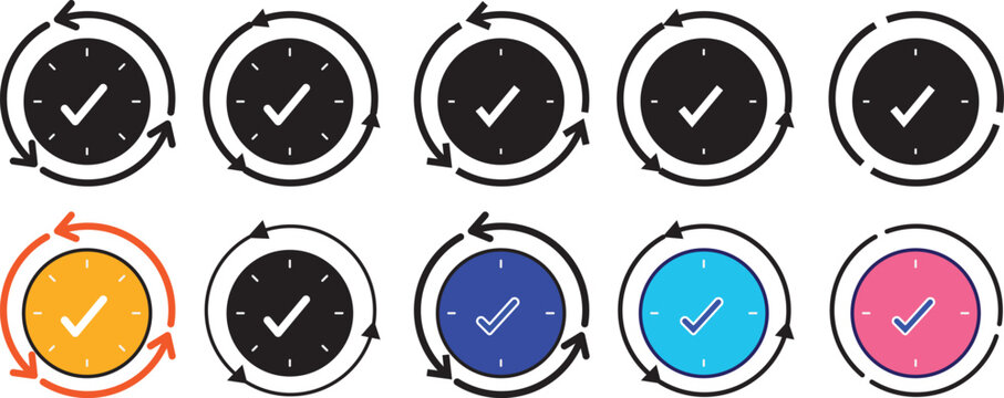 consistency icon set and professional illustration signs, featuring a versatile pictogram symbol library and buttons for design uniformity in vector style.