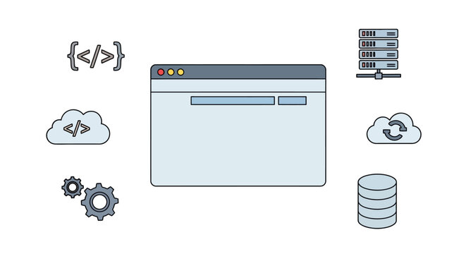 Web Development Programming Code Interface.