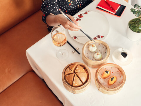 Dim Sum with chopsticks