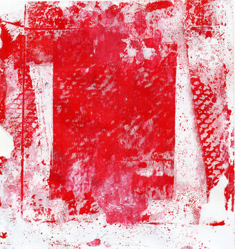 Acrylic paint red and white