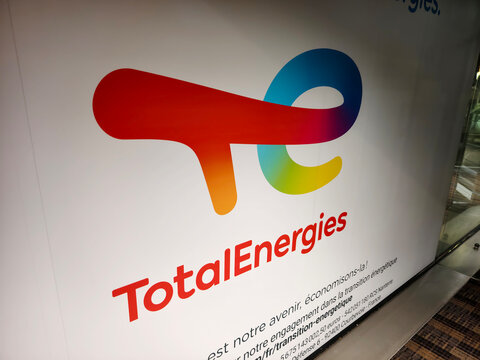 Paris,France-Nov.24th 2025: TotalEnergies company brand logo