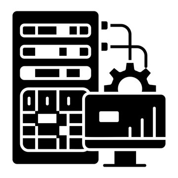 dedicated server Solid icon
