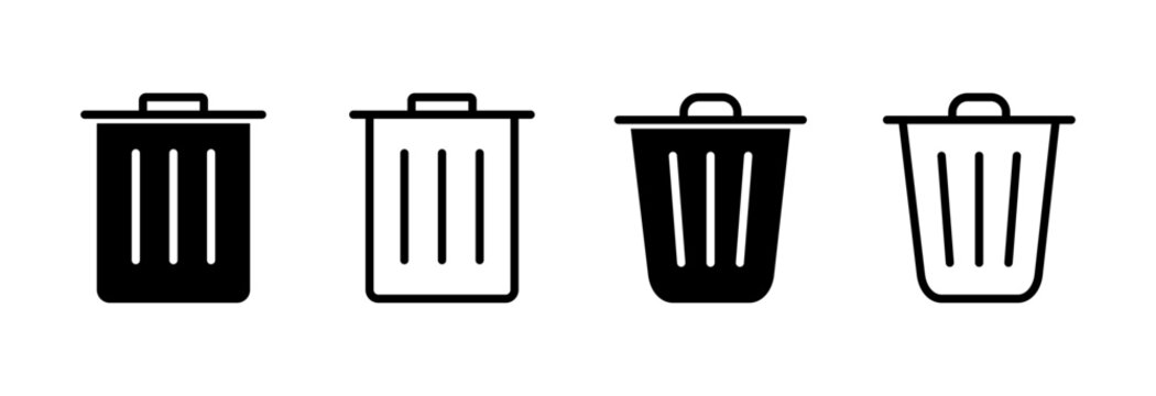 Trash icon vector illustration. trash can icon. delete sign and symbol.