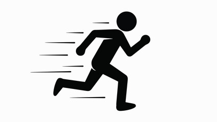 Obraz premium Person Running in Fast Motion.