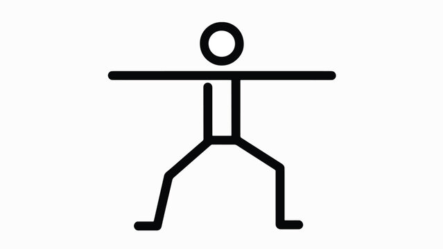 Stick figure in standing position.