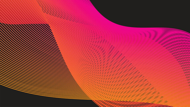 Vibrant pink orange and yellow pixelated abstract background Vector