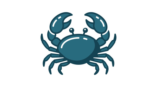 Cute Blue Crab Illustration