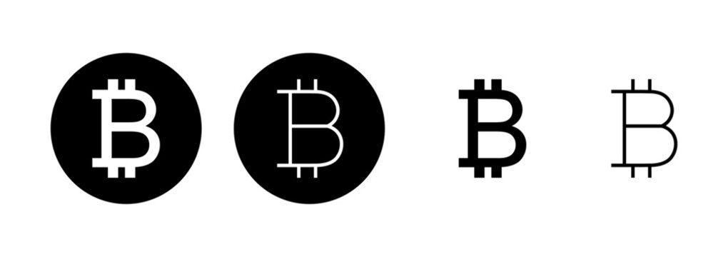 Bitcoin icon logo design. bitcoin sign and symbol. payment symbol. cryptocurrency logo