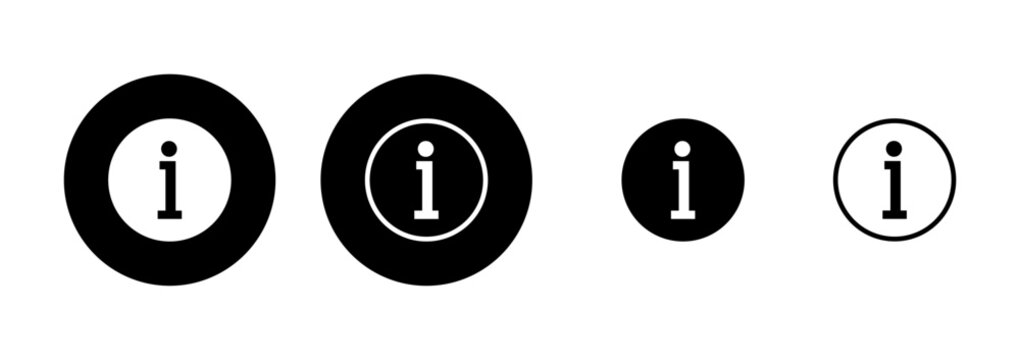 Information sign icon logo design. about us sign and symbol. question mark icon